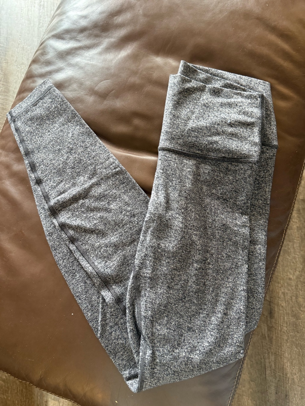 lululemon athletica Heathered Gray High-Rise Leggings Full length